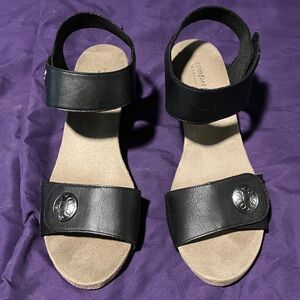 Comfort Plus by Predictions Black Sandals